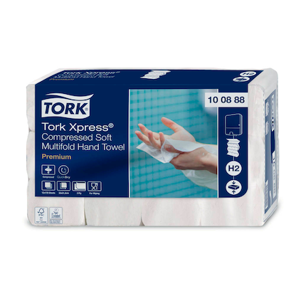 Artikelbild 3 für TORK Papierhandtücher 100888 Xpress® H2 Premium Interfold-Falzung 2-lagig 2.040 Tücher, Artikelnummer 297587