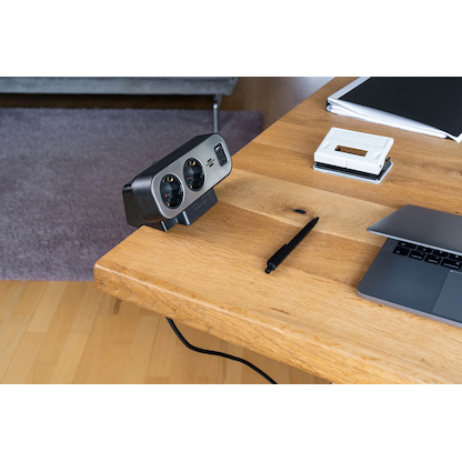 Artikelbild 6 für brennenstuhl estilo Duplex USB 10-fach Tischsteckdose 2,0 cm schwarz, Artikelnummer 482552