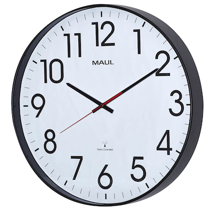 Artikelbild 6 für MAUL Funkwanduhr MAULclimb weiß schwarz Kunststoff, Ø 47,0 cm, Artikelnummer 498323