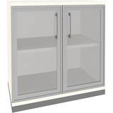 Artikelbild 1 für fm Aktenschrank Oldenburg, 4260672331901 weiß, Acrylglas klar 2 Fachböden 80,0 x 44,2 x 78,1 cm, Artikelnummer 565343