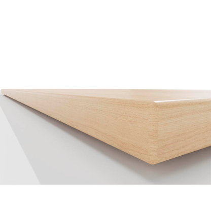 Artikelbild 7 für BISLEY E-WonderTech elektrisch höhenverstellbarer Schreibtisch kendal eiche rechteckig, T-Fuß-Gestell weiß 140,0 x 80,0 cm, Artikelnummer 413449