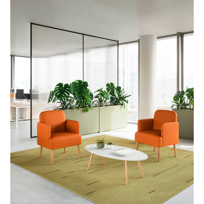 Artikelbild 2 für meet powered by PAPERFLOW Besuchersessel Brooks FTBROSC.23.05 orange Kunststoff, Artikelnummer 687497