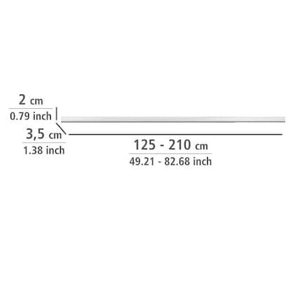 Artikelbild 5 für WENKO Metall Teleskop-Duschvorhangschiene Era Weiß, Artikelnummer 665523
