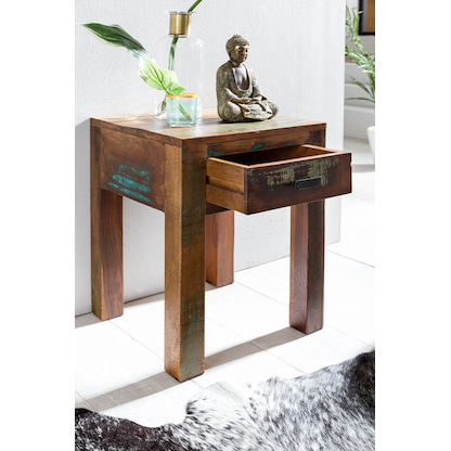 Artikelbild 6 für WOHNLING Nachttisch Massivholz braun 40,0 x 40,0 x 55,0 cm, Artikelnummer 905913