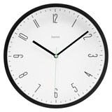 Artikelbild 1 für hama Wanduhr Capri weiß schwarz Kunststoff, Ø 25,0 cm, Artikelnummer 500922