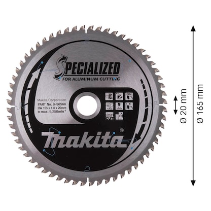 Artikelbild 5 für makita B-56568 Kreissägeblatt 165,0 mm, 60 Zähne, Artikelnummer 497147