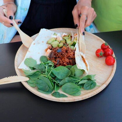 Artikelbild 2 für 4 pandoo Mehrweg-Menüteller Ø 30,0 cm, Artikelnummer 616126