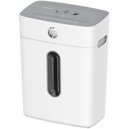 Artikelbild 3 für AKTION: HP OneShred 8CC Aktenvernichter mit Partikelschnitt P-4, 5 x 18 mm, bis 8 Blatt, weiß, Artikelnummer 684262