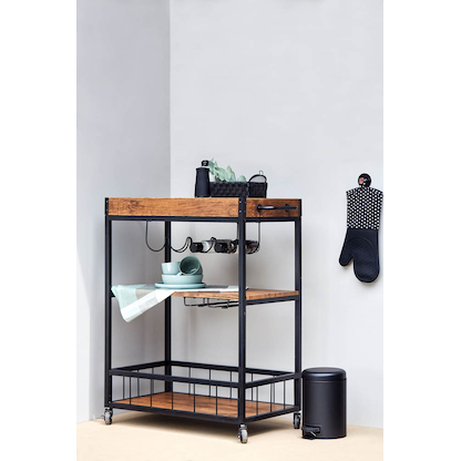 Artikelbild 3 für WENKO Etagenwagen Rustico braun 80,0 x 40,0 x 89,5 cm, Artikelnummer 810657