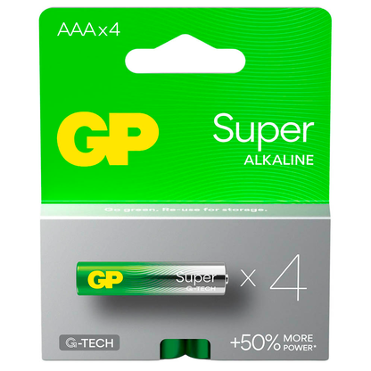 Artikelbild 2 für 4 GP Batterien SUPER Micro AAA 1,5 V, Artikelnummer 118949