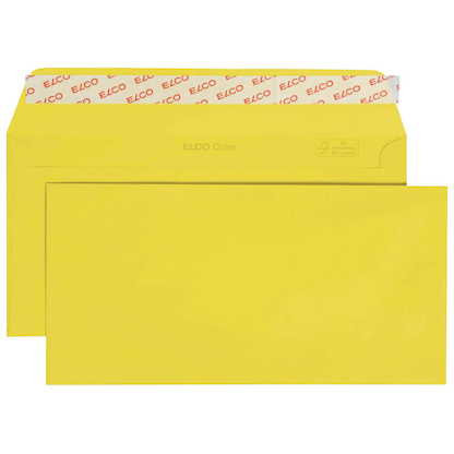 Artikelbild für ELCO Briefumschläge Color DIN lang ohne Fenster intensivgelb haftklebend 25 St., Artikelnummer 295448