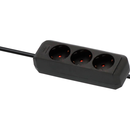 Artikelbild 2 für brennenstuhl Eco-Line 3-fach Steckdosenleiste 1,5 m schwarz, Artikelnummer 554644