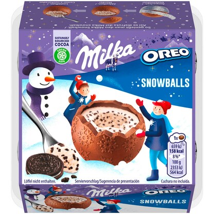 Artikelbild 8 für Milka Snowballs OREO Schokobonbons 4 St./112,0 g, Artikelnummer 628999