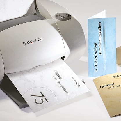 Artikelbild 3 für 25 SIGEL Faltkarten Marmor DIN A5 grau, Artikelnummer 248054