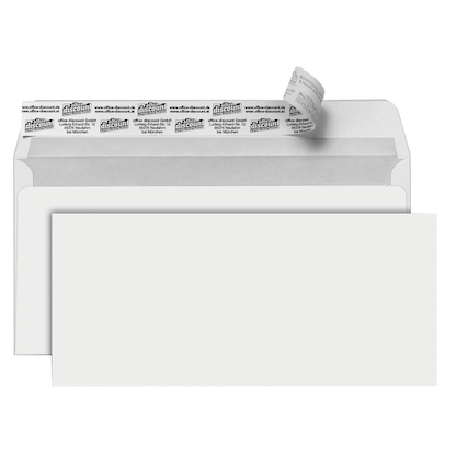 Artikelbild 2 für 2 + 1 GRATIS: office discount Briefumschläge DIN lang ohne Fenster weiß haftklebend 2x 500 St. + GRATIS 1x 500 St., Artikelnummer 318175