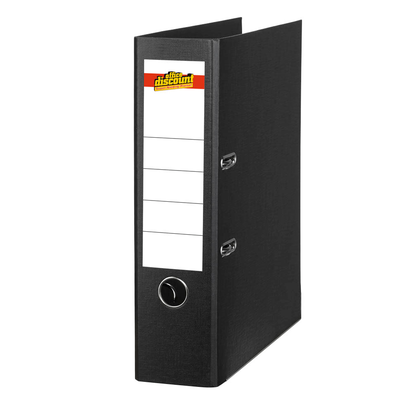 Artikelbild für office discount Ordner schwarz Kunststoff 8,0 cm DIN A4, Artikelnummer 501569