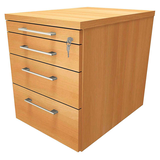 Artikelbild 1 für fm Oldenburg Rollcontainer buche 4 Auszüge 43,4 cm 60,0 cm, Artikelnummer 138012