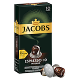 Artikelbild 1 für JACOBS ESPRESSO INTENSO Kaffeekapseln, Arabica- und Robustabohnen kräftig, 10 Portionen, Artikelnummer 340972