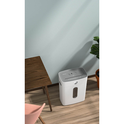 Artikelbild 6 für AKTION: HP OneShred 8CC Aktenvernichter mit Partikelschnitt P-4, 5 x 18 mm, bis 8 Blatt, weiß, Artikelnummer 684262