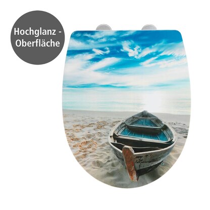 Artikelbild 4 für WENKO WC-Sitz mit Absenkautomatik Boat High Gloss blau, Artikelnummer 813417