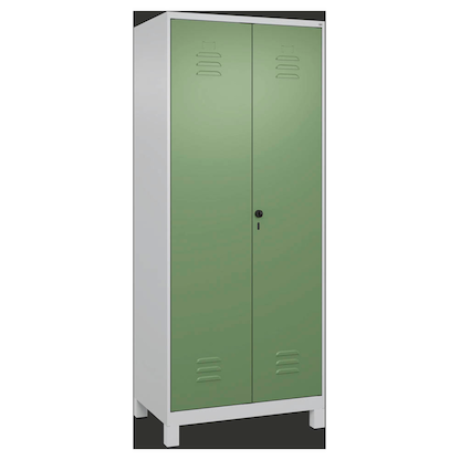 Artikelbild 2 für CP Putzmittelschrank Classic Plus 080110-02 S10006 lichtgrau, resedagrün 80,0 x 50,0 x 195,0 cm, aufgebaut, Artikelnummer 175259