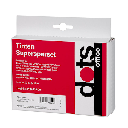 Artikelbild 4 für dots schwarz, cyan, magenta, gelb Druckerpatronen kompatibel zu EPSON 405XL BK/C/M/Y, 4er-Set, Artikelnummer 260848