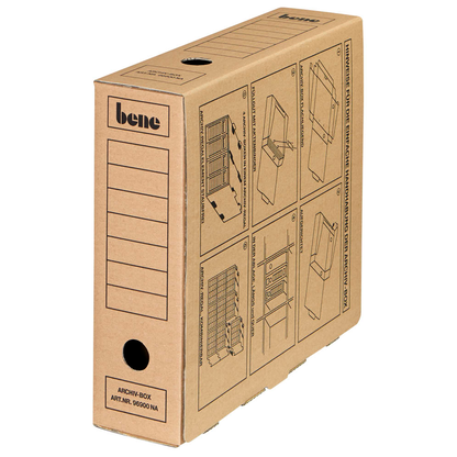 Artikelbild 4 für 20 bene Archivboxen braun 8,0 x 29,0 x 33,0 cm, Artikelnummer 873828
