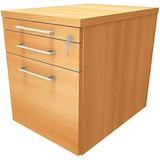 Artikelbild 1 für fm Oldenburg Rollcontainer buche 3 Auszüge 43,4 x 60,0 x 54,0 cm, Artikelnummer 138034