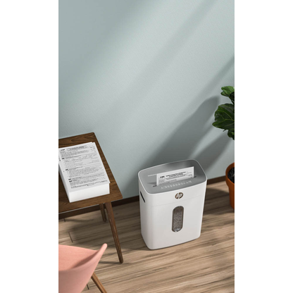 Artikelbild 7 für AKTION: HP OneShred 8CC Aktenvernichter mit Partikelschnitt P-4, 5 x 18 mm, bis 8 Blatt, weiß, Artikelnummer 684262