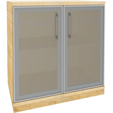 Artikelbild 1 für fm Aktenschrank Oldenburg, 4260429768042 königsahorn, Acrylglas satiniert 1 Fachboden 80,0 x 44,2 x 78,1 cm, Artikelnummer 565253