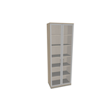 Artikelbild 1 für fm Aktenschrank Oldenburg, 4260429767687 akazie, Acrylglas klar 2 Fachböden 80,0 x 44,2 x 222,1 cm, Artikelnummer 565157