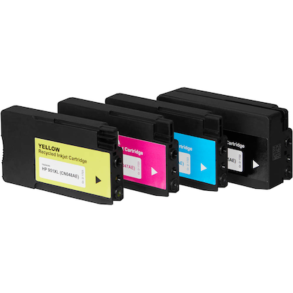 Artikelbild 3 für office discount schwarz, cyan, magenta, gelb Druckerpatronen kompatibel zu HP 950XL/951XL (C2P43AE), 4er-Set, Artikelnummer 303267