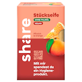 Artikelbild 1 für share Pfirsich & Orange Feste Seife 100,0 g, Artikelnummer 414009