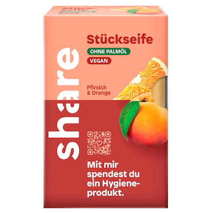 Artikelbild für share Pfirsich & Orange Feste Seife 100,0 g, Artikelnummer 414009