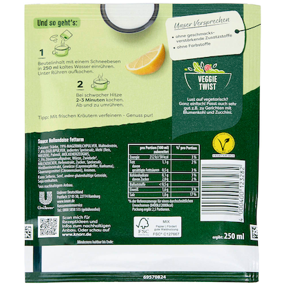 Artikelbild 2 für Knorr® Sauce Hollandaise fettarm 1 St., Artikelnummer 530996