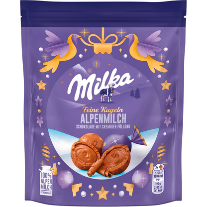 Artikelbild 9 für Milka Feine Kugeln Alpenmilch Schokobonbons 3 St./90,0 g, Artikelnummer 629012