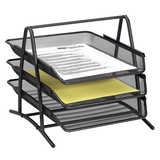 Artikelbild 1 für Zeller Briefablagen-System Meshline anthrazit, 3 Fächer, Artikelnummer 811059
