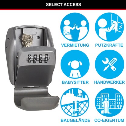 Artikelbild 5 für Master Lock® 5415EURD Schlüsseltresor silber Zahlenschloss, Artikelnummer 727554