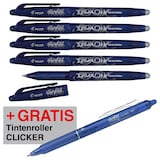 Artikelbild 1 für AKTION: PILOT FRIXION ball Tintenroller 0,35 mm, Schreibfarbe: blau, 5 St. + GRATIS Pilot FRIXION ball CLICKER Tintenroller blau 0,4 mm, Artikelnummer 586416