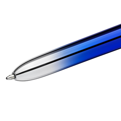 Artikelbild 3 für BIC 4-Farben-Kugelschreiber 4-Colours Smooth Gradient metallic blau, Schreibfarbe: schwarz, blau, rot, grün, 1 St., Artikelnummer 592786