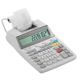 Artikelbild 1 für SHARP EL-1750V Tischrechner druckend lichtgrau, Artikelnummer 306403