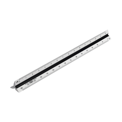 Artikelbild für M + R Dreikantmaßstab 30,0 cm, weiß, Artikelnummer 927848