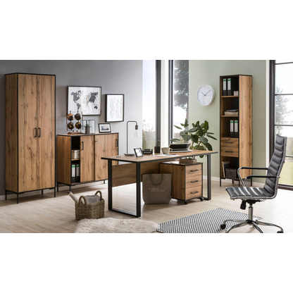 Artikelbild 4 für MÖBELPARTNER Regalschrank 2000, 146468 landhaus-eiche 40,2 x 39,0 x 194,2 cm, Artikelnummer 183984