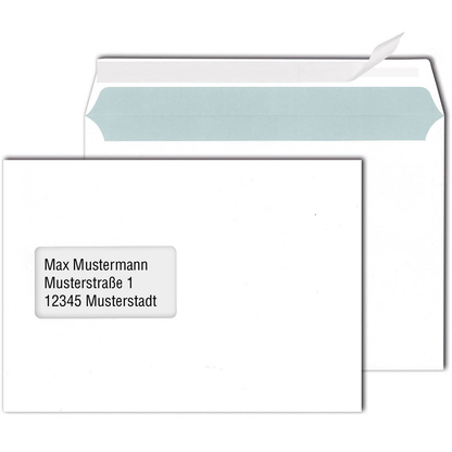 Artikelbild für MAILmedia Briefumschläge DIN C5 mit Fenster weiß haftklebend 500 St., Artikelnummer 349282