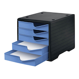 Artikelbild 1 für styro Schubladenbox styroswingbox cornflower 275-8430.621, DIN A4 mit 5 Schubladen, Artikelnummer 660284