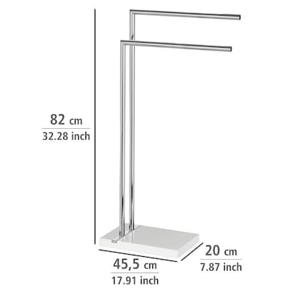 Artikelbild 3 für WENKO Handtuchständer Noble White silber, Artikelnummer 804747