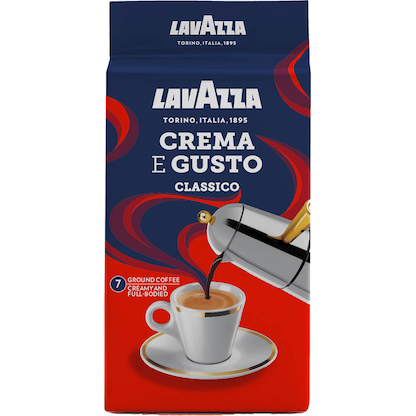 Artikelbild 5 für LAVAZZA Crema e Gusto Kaffee, gemahlen, Arabica- und Robustabohnen kräftig, 250,0 g, Artikelnummer 125379