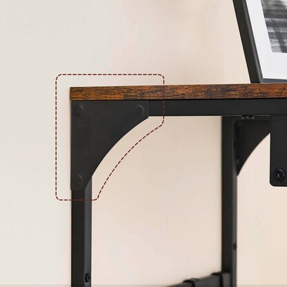 Artikelbild 7 für VASAGLE Wandgarderobe braun Holz 8 Haken 40,0 x 24,0 cm, Artikelnummer 289849