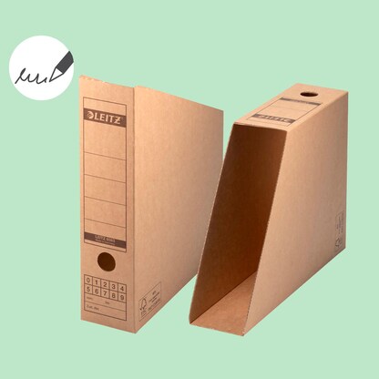 Artikelbild 5 für 10 LEITZ Archiv-Stehsammler Premium braun, Artikelnummer 515019