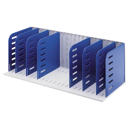 Artikelbild 2 für styro Sortierstation styrorac grau/blau mit 7 Fächer, Artikelnummer 370217